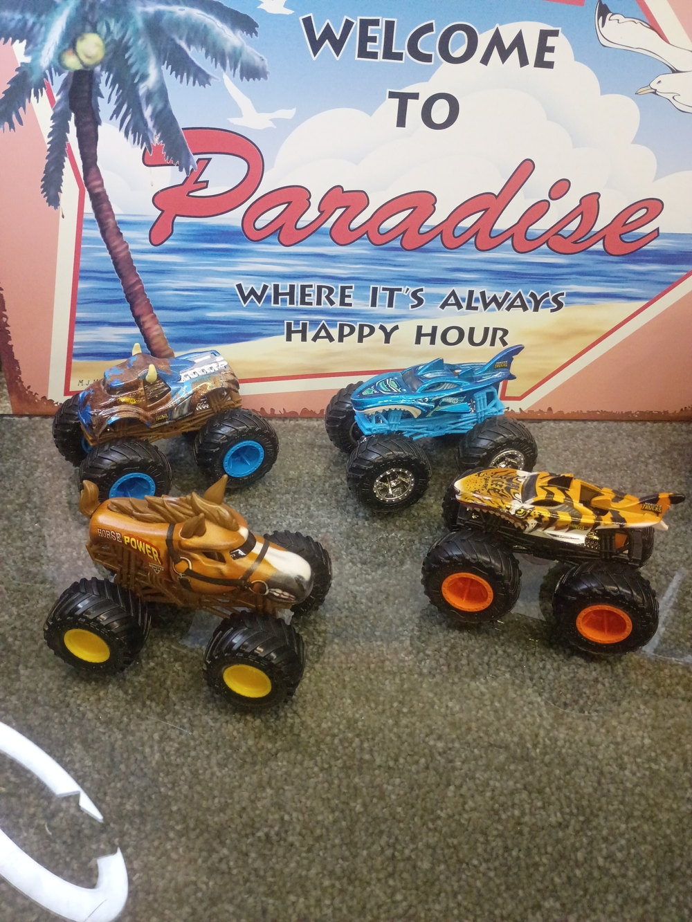 Count Of 4 Monster Trucks 1.64 Scale